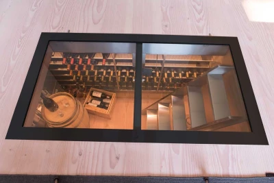 Vinorage Weinkeller-Glastür – Schwarz 640x1000 mm 