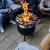 **Grillplatte für den Höfats Moon 45 rauchfreien Outdoor-Feuerkorb.**