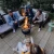 **Grillplatte für den Höfats Moon 45 rauchfreien Outdoor-Feuerkorb.**