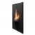 Wandmontierter Bio-Kamin Gaya aus pulverlackiertem Aluminium